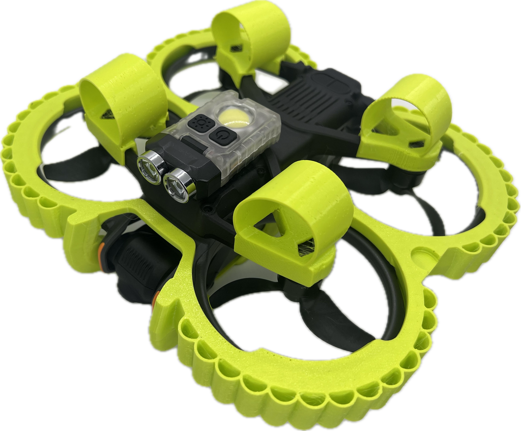 Avata 2 Full Cage Duct Guard Protection optional light kit